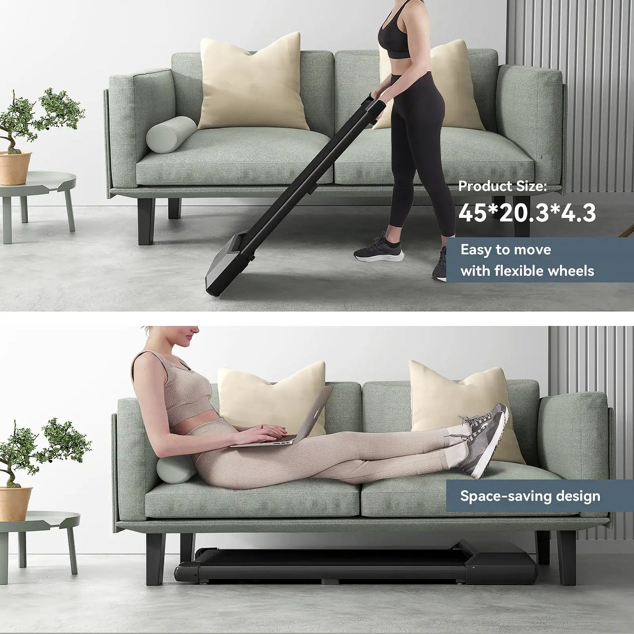 Walking Pad Treadmill  for Home&Office under Desk 