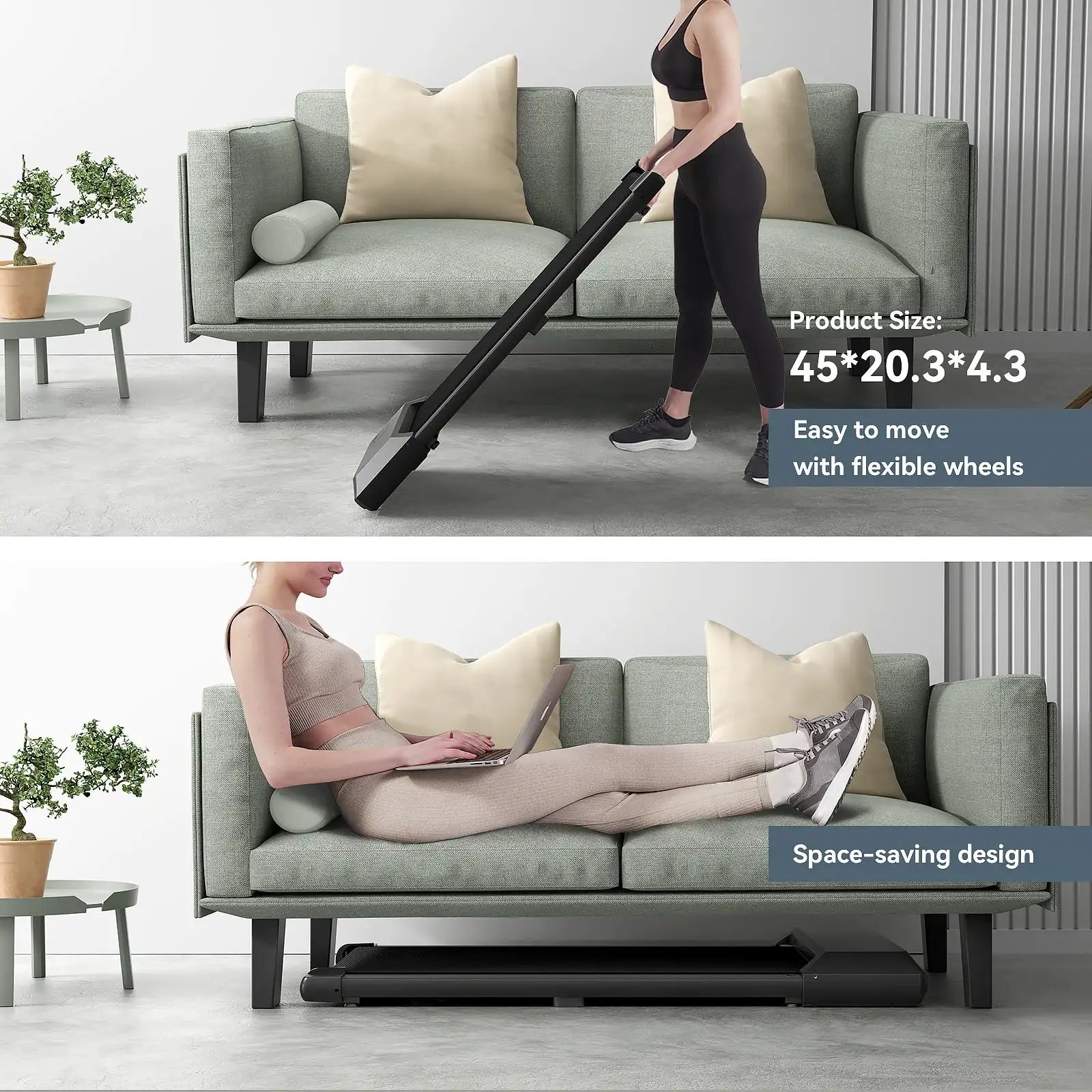 Walking Pad Treadmill  for Home&Office under Desk 